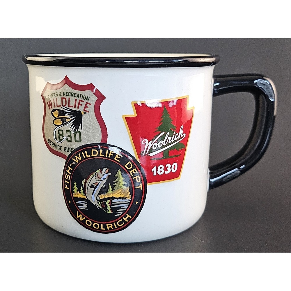 Woolrich x Target Ceramic Outdoor Parks Camping Patches Mug Cup 2025 14oz New